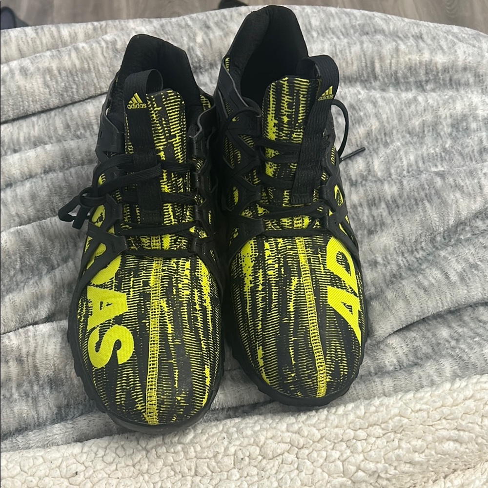 adidas Black and Yellow Athletic Shoes